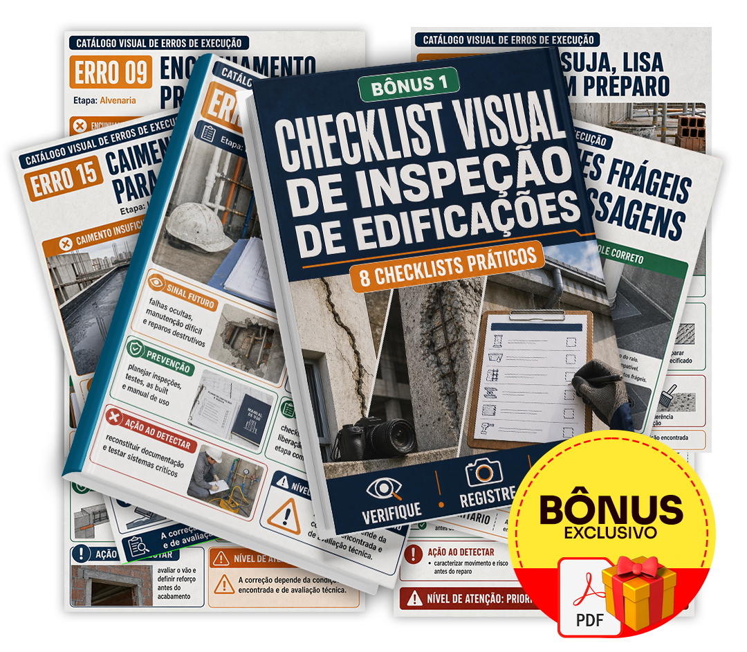 Mockup do bônus 1 — Checklist Visual de Inspeção de Edificações